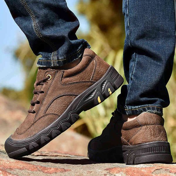 

dress shoes golden sapling vintage men's casual fashion sewing design leisure flats trekking breathable genuine leather retro men, Black