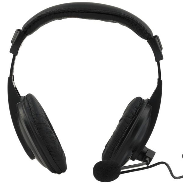 

3.5mm stereo earphone noise cancelling headset with adjustable headband mini microphone for computer lapcell phone earphone