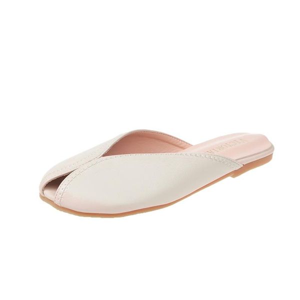 

slippers 2021 summer south korean personalized flat bottomed comfortable soft casual sandals, Black