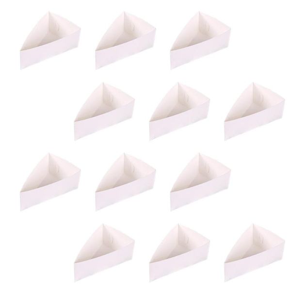 

gift wrap 20 pcs fried food packaging cases paper dessert containers (white)