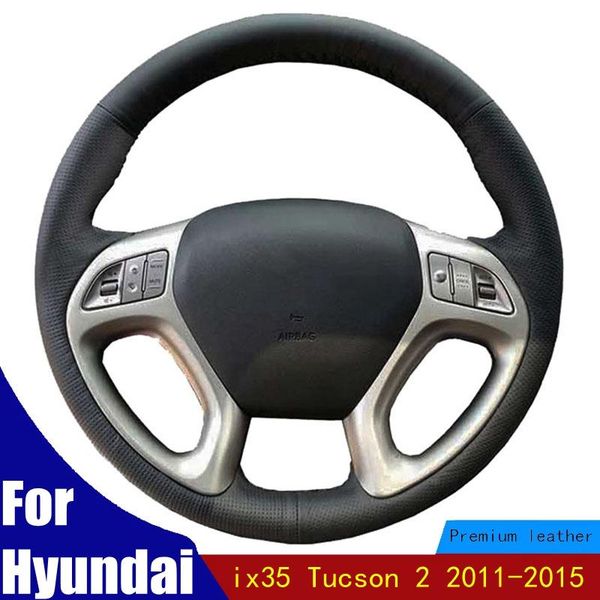 

steering wheel covers car cover artificial leather for ix35 tucson 2 2011-2021 braid comfortable four seasons