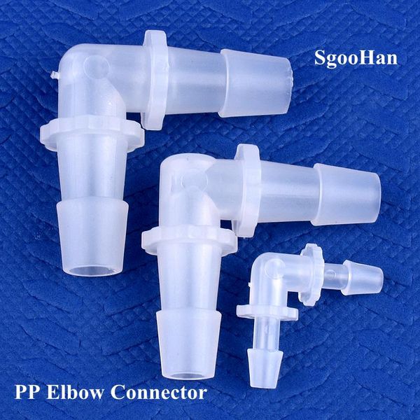 

watering equipments 5~200pcs 1.6~11.1mm pp 90 degree elbow connectors aquarium fish tank pagoda joint air pump aerator fittings hose