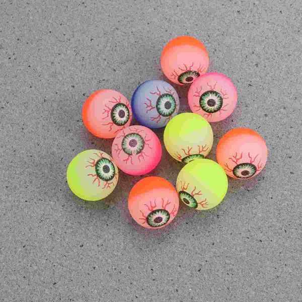 

party favor 10pcs 32mm bouncy balls scary eye supplies (random color)