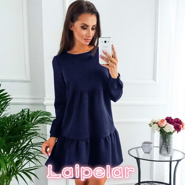 

casual dresses laipelar arrive women dress autumn and winter fashion long sleeve blue armygreen womens clothing sexy, Black;gray