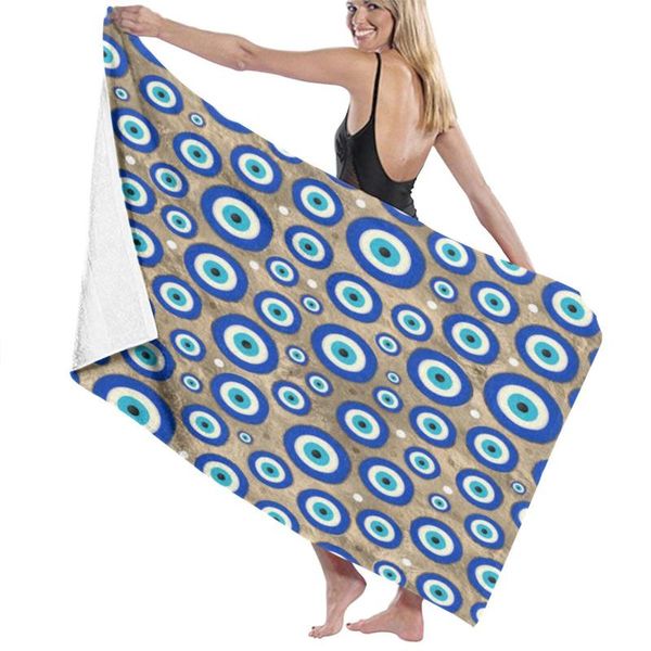 

towel greece evil eye microfiber beach blanket quick-drying travel swimming pool yoga camping gym sports 30x 60