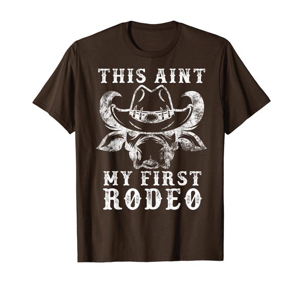 

this ain't my first rodeo t-shirt for bull riding events, White;black