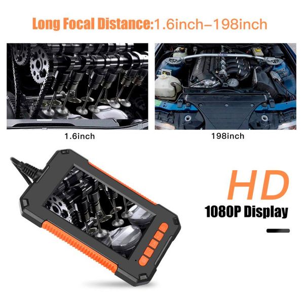 

industrial 1080p hd 4.3in screen borescope inspection ip cameras