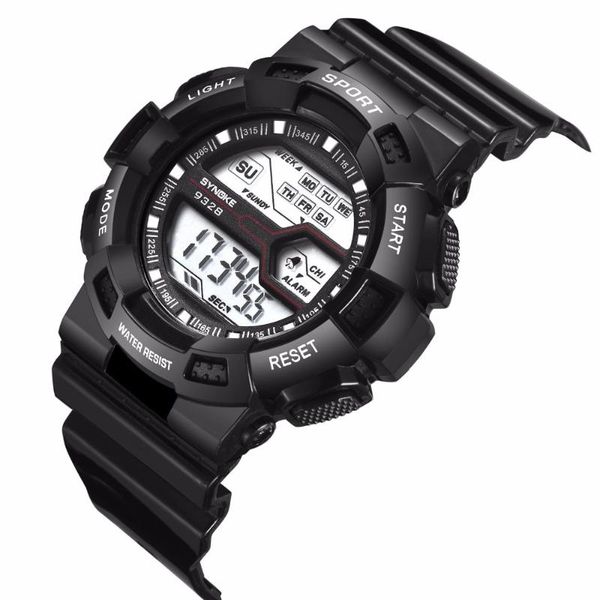 

wristwatches children watch boys life waterproof digital led sports kids alarm date gift reloj hombre deportivo, Slivery;brown