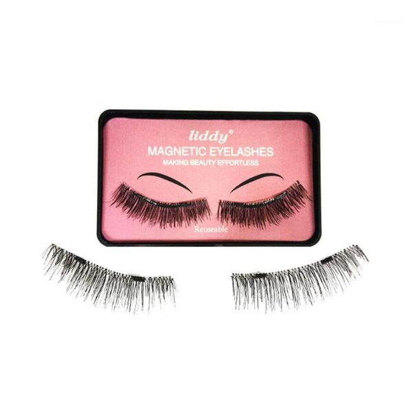

handmade double magnet eyelash magentic lashes glue false eyelash1