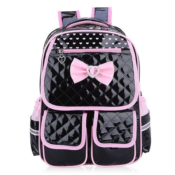 

backpack fashion children waterproof pu bow girls schoolbag cute korean style s