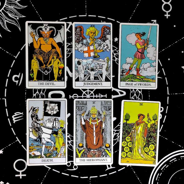 

the original tarots card prophecy divination deck english version entertainment board game cards 78 sheets/box