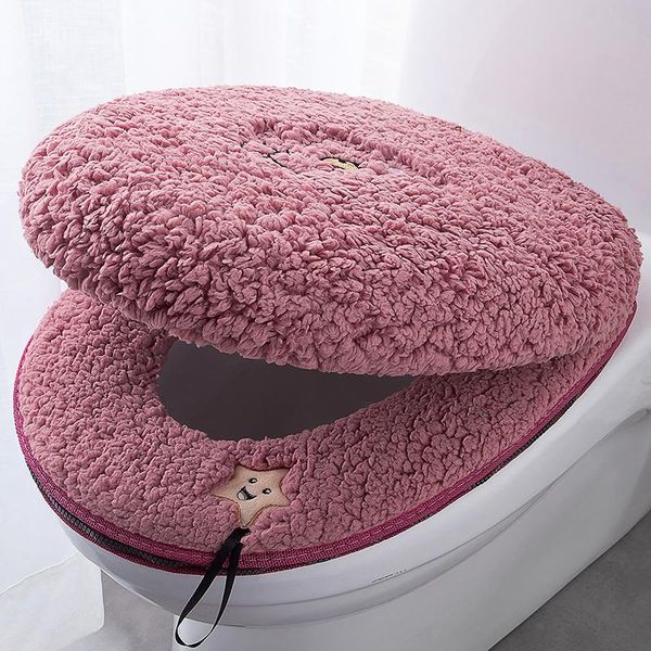 

toilet seat covers thickened cover cushion wc mat two piece portable household banheiro bathroom accessories df50mt