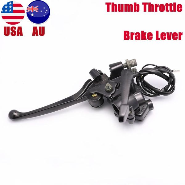 

motorcycle brakes tdpro 22mm thumb accelerator throttle brake lever for 50cc 70cc 90cc 110cc 125cc atv quad dirt bike