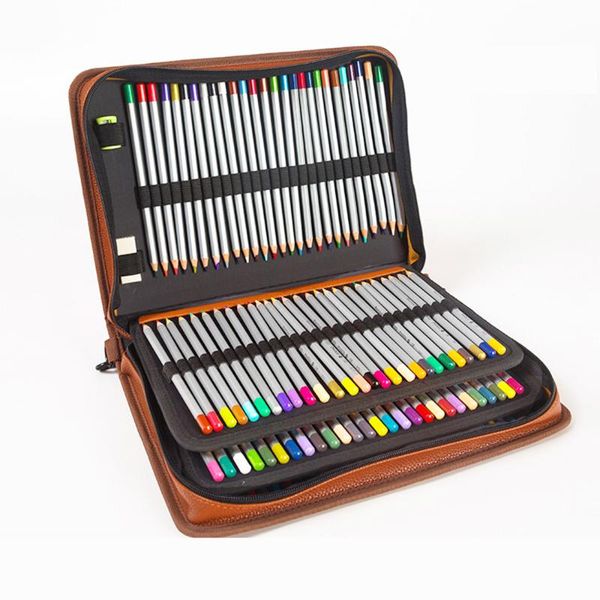 

pencil cases 160 holes case luxury big pencilcase for girls boys professional office school pen box large cartridge bag stationery kit