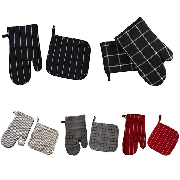 

oven mitts heat resistant microwave glove non-slip cooking gloves baking bbq potholders kitchen tools