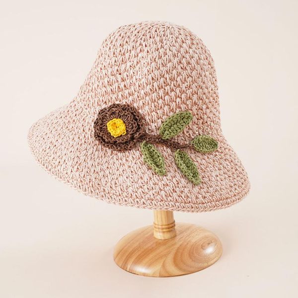 

wide brim hats floppy girls straw hat wome summer sun fashion conciseness rollable drafting beach lady cap, Blue;gray