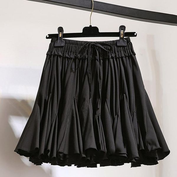

skirts high waist black chiffon summer mini short skirt women fashion white tutu pleated sun school boho female bohemian