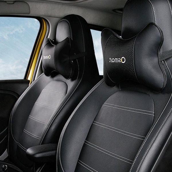 

seat cushions car pu memory foam headrest waist cushion for smart 453 450 451 fortwo forfour accessories interior styling