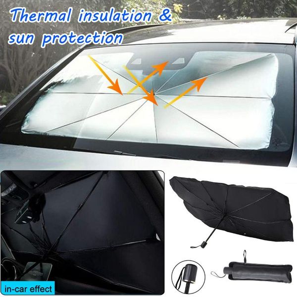 

universal car sunshade parasol auto front window anti-uv umbrella shape covers portable windshield protecter