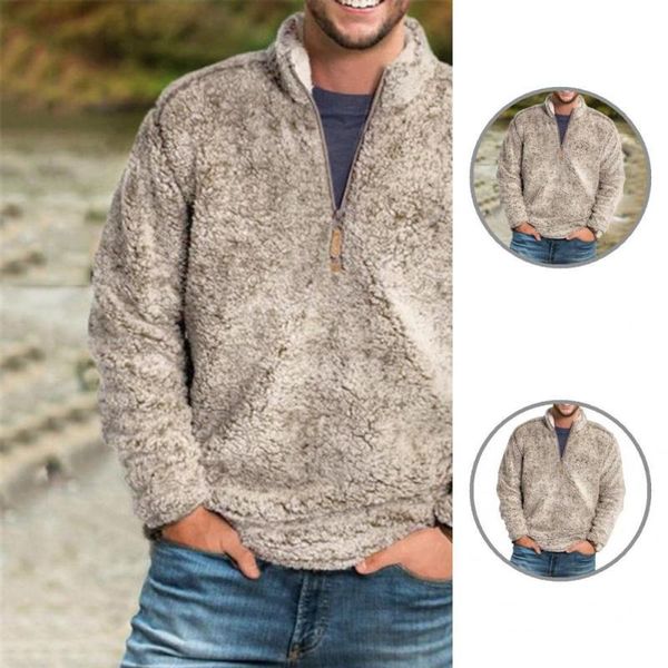 

men's jackets solid color skin-friendly warm anti-shrink men coat for winter casual, Black;brown