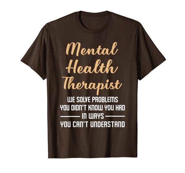 

mental illness health counselor gift therapist t-shirt, White;black