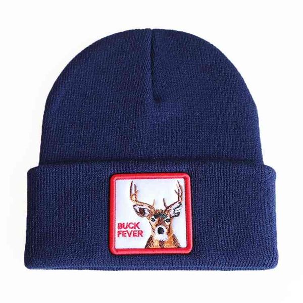 

beanies sale animal series embroidered knitted hat pullover popular slogan ski hat wool, Blue;gray