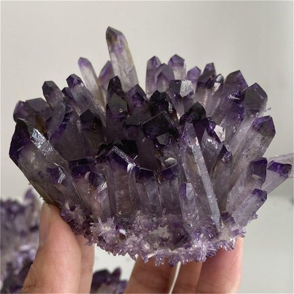 

decorative objects & figurines 300g+ amethyst quartz crystal cluster,reiki healing,mineral samples,home decoration,crystal vug,for her,for g