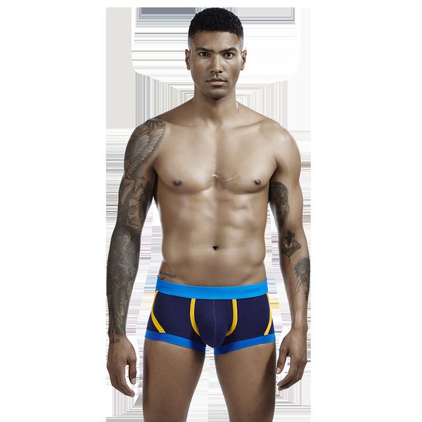 

brand seobean men's men panties cotton underwear boxer shorts, Black;white