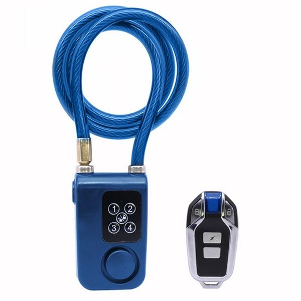 

bike locks password anti-theft bluetooth-compatible smart lock wireless remote control portable bicycle cycling security alarm