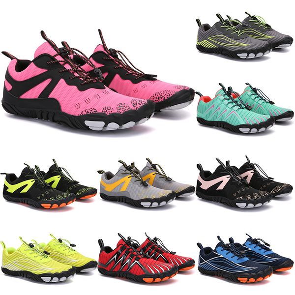 

2021 four seasons five fingers sports shoes mountaineering net extreme simple running, cycling, hiking, green pink black rock climbing 35-45
