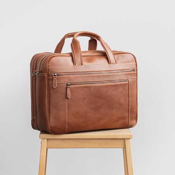 

briefcases maletines japan style men leather briefcase genuine cuero messenger bag shoulder hombre lapfor