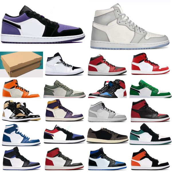

umpman 1 men women basketball shoes 1s smoke grey high og bio hack bloodline satin-snake chicago trainers sneakers with boxtb8u