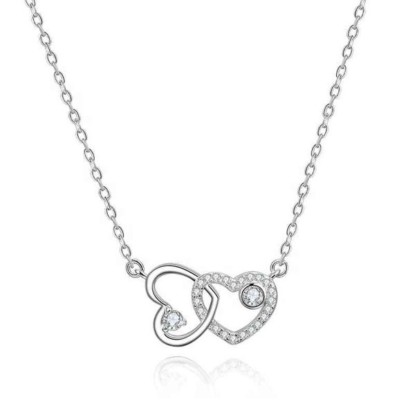 

poliva women jewelry 925 silver heart necklace dainty adjustable pendant