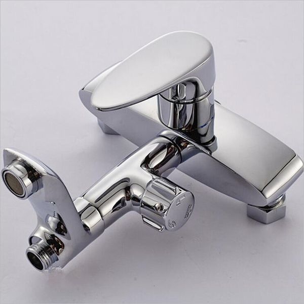 

chrome finish brass material bath and shower mixer bathroom sets