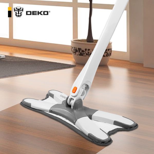 

deko manua extrusion foor mop hand washing fat mop with microfiber repace pads easy wringing househod foor ceaning