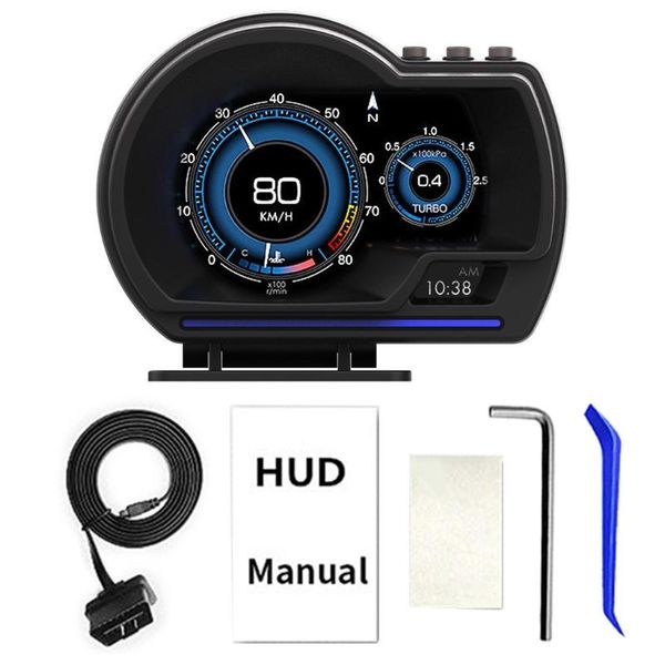

modified satch speedometer digital meter driven by ap-6 hud head-up display obd gps dual system smart monitors