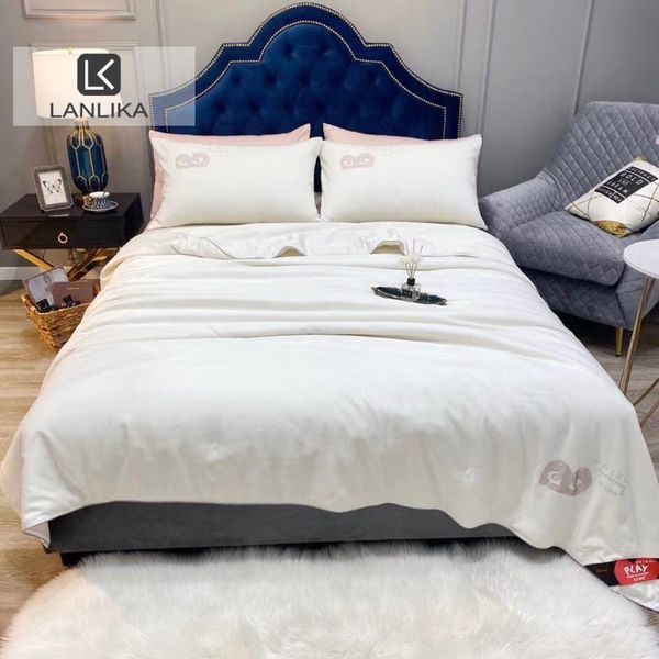 

comforters & sets lanlika luxury women 100% natural silk white quilt duvet filling for summer winter queen king beauty sleep