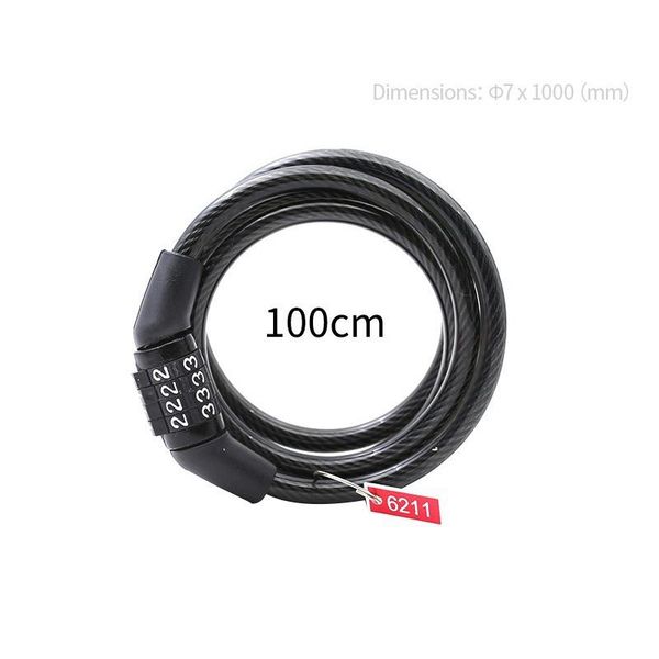 

bike locks anti theft lock code password cable tough security coded steel wiring bicycle safety folding