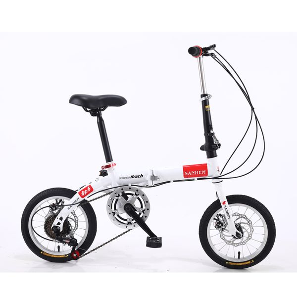 bicicletta pieghevole portatile per uomini e donne adulti bambini studenti bicicletta con freno a disco a velocità variabile
