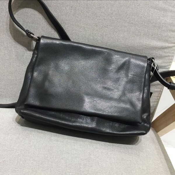 

evening bags fashion casual messenger bag genuine leather for women shoulder handbags and purses solid black tote female flap 2021