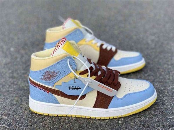 

fearless 1 mid se maison shoes chateau rouge retro pale vanilla cinnamon blue yellow men outdoor basketball shoe