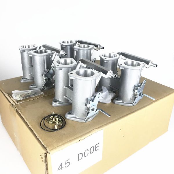 40mm 45mm 45mm 48mm 50mm DCOE / DHLA Thrumbis Twin Bodys Injection + Fuel Rail para Weber / Dellorto / Solex 40/42/45/48/50 DCEE