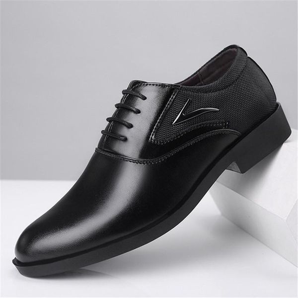 

dress shoes men oxford patent leather men's business zapatos de hombre vestir formal, Black