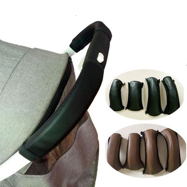 

stroller parts & accessories 4pcs/set pram handle leather baby armrest protective case covers detachable