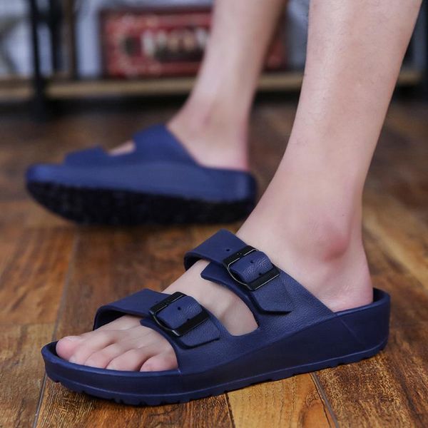 

slippers 2021 flip flops men men's cloth cool spring /summer tide male shoes breathable, Black