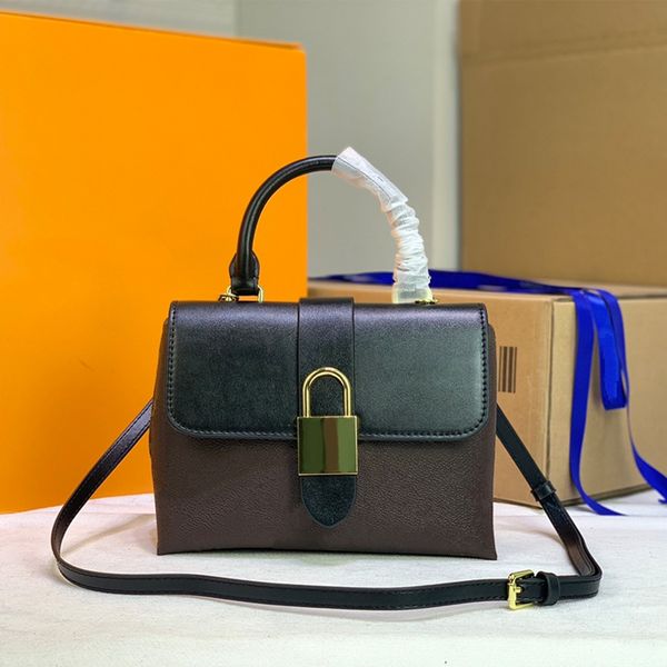 

women's new shoulder bags classic old flower messenger bag designer fashion handbag black brown