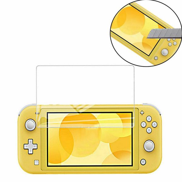 9H ultradünne Premium-Displayschutzfolie aus gehärtetem Glas, HD, klar, kratzfest, für Nintendo Switch Lite, mit Einzelhandelsverpackung