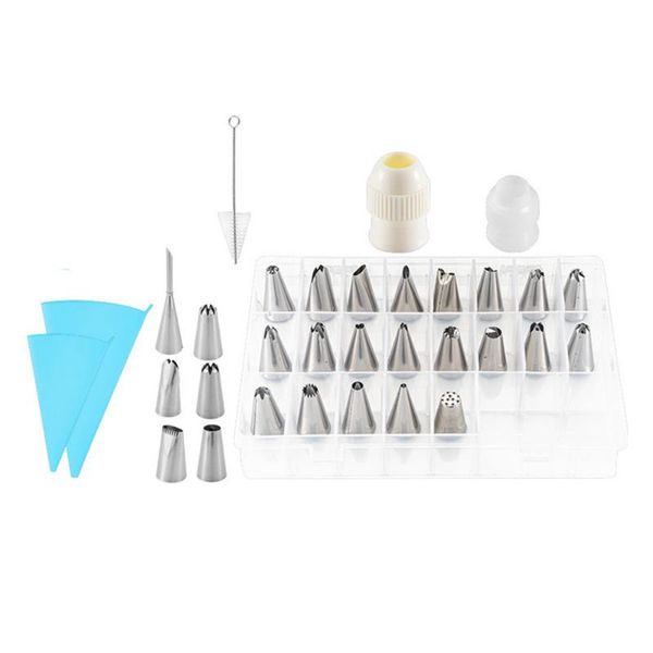 

baking & pastry tools icing piping nozzle tips cream cake decorating set stainless steel nozzles cupcake tool