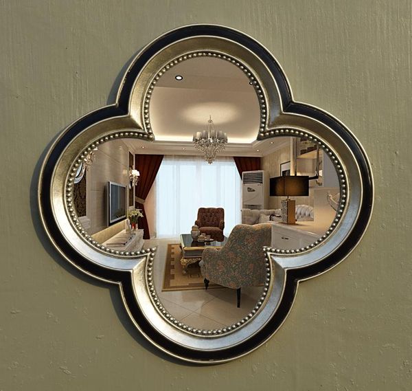 

mirrors european bathroom mirror retro silver old american wall-mounted shaped