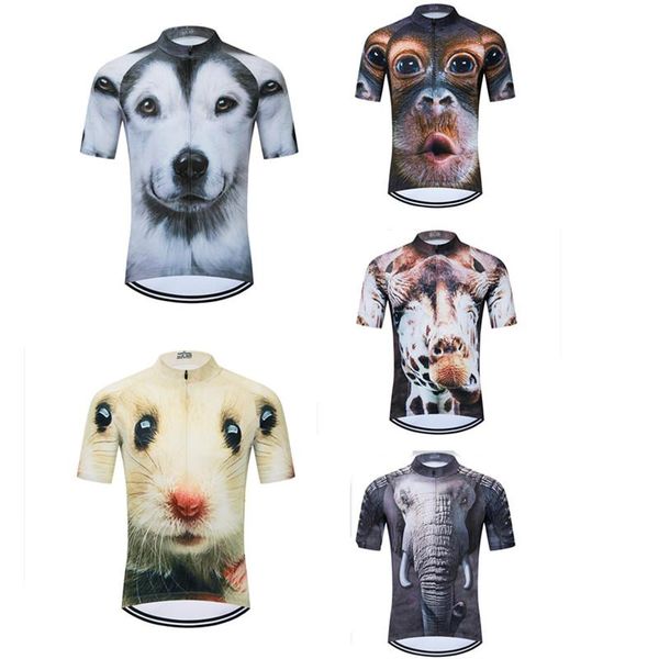 

racing sets animal men clothes 2021 mtb summer jersey cycling clothing triathlon camo, Black;blue